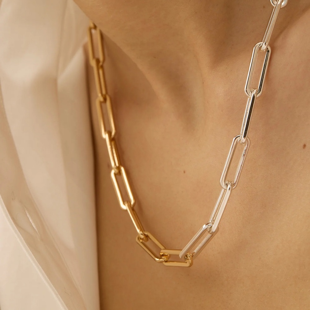 Jenny Bird mixed metal necklace